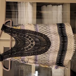 Anthropologie sleeveless guipure lace top